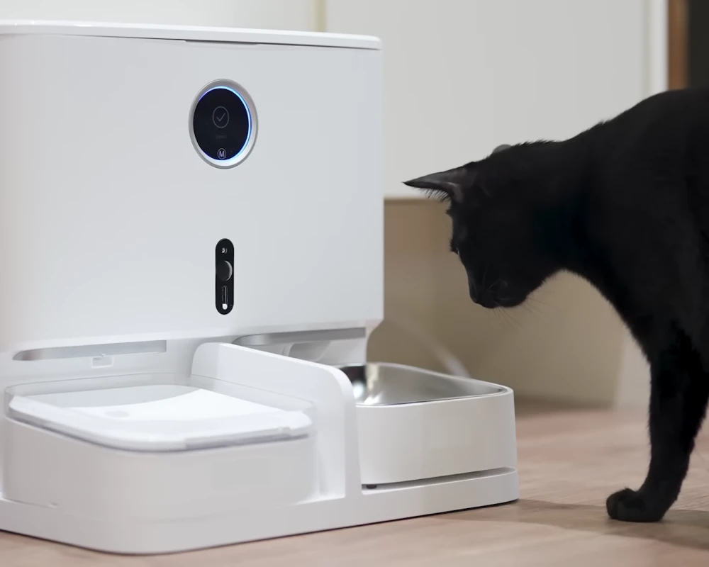 automatic pet feeder with camera