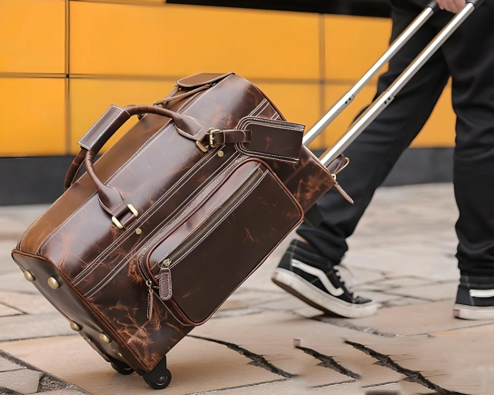 luggage carrier on wheels
