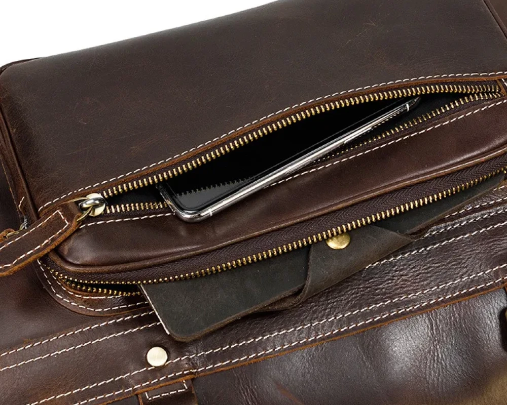 mens carry on luggage leather